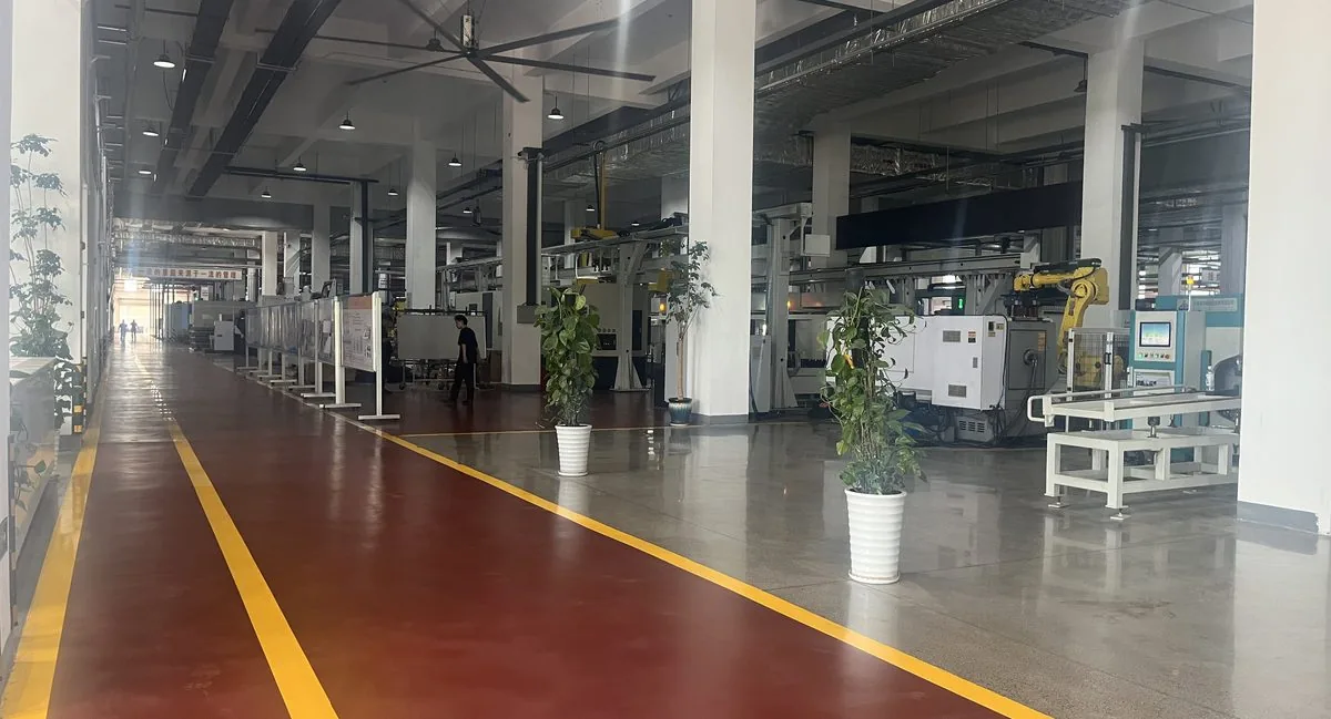 Half-shaft machining production line in operation