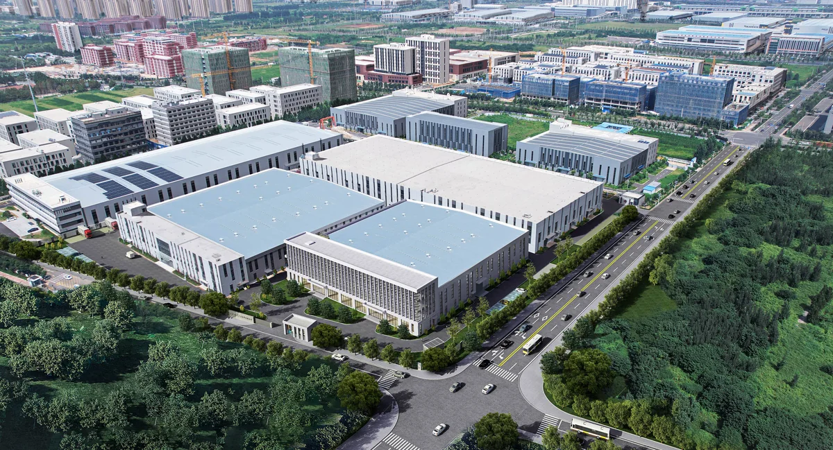 Aerial view of the Baichang manufacturing campus